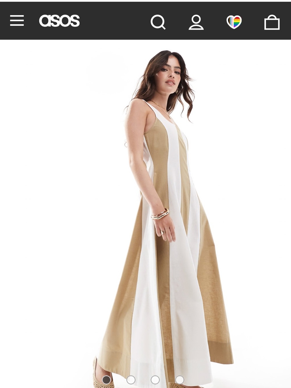 ASOS Design Seamed Maxi Tennis Sundress